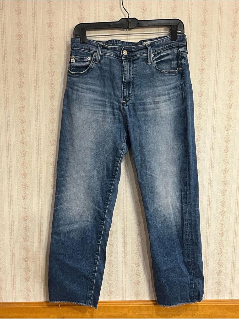 Casual Men's Blue Straight-Leg Jeans
